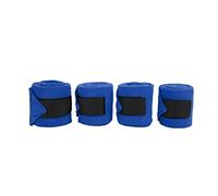 4pcs Horse Leg Wrap Self Adhesive Fleece Bandages, Double Sided Compression Support for Training and Exercising, Soft Breathable Flannel Leg Wraps for Horses (Blue)