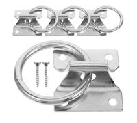 4Pcs Horse Tie Ring Fasteners Equestrian Hooks Blocker Ring Training Equipment Accessories Horse Feeding Supplies Metal Tie Ring
