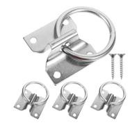 4pcs Horse Tie Ring Hooks 7x60 Solid Equipment Heavy Duty Metal Feeding Supplies Portable Stable Hardware