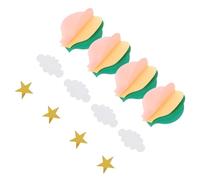 4pcs Hot Air Balloon Garland Decorations Durable Hanging Paper Decor for Showers Birthday Parties and Bedrooms Inspires Creativity Engaging Learning Spaces