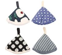 4pcs Hot Pot Lid Handle Mitts Scald Pot Knob Grabber Covers Pot Handle Grip Sleeves Pot Holders for Kitchen
