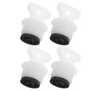 4pcs Hot Water Bottle Stopper Caps Rubber Leakproof Winter 3.5x2.5x2.5cm | Thread Pattern Design, Smooth Skin-Friendly Surface, Portable Spare Set, Fits Most Bottles for Household Bedtime Warmth