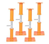 4PCS House Jacks for Leveling Crawlspace 17''-31''Adjustable Support Jack，Floor Jacks,for Stabilizing Stairs, Decks, Crawlspaces, Uneven Floors，10000 lbs Load Capacity Orange