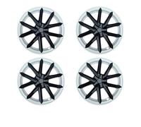 4PCS Hub Cap Car Compatible For Tesla Model 3 2017-2023 18 Inch Wheel Cap Replacement Automobile Wheel Hubcap Full Rim Cover Accessories(White)