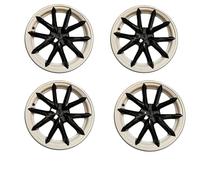 4PCS Hub Cap Car Compatible For Tesla Model 3 2017-2023 18 Inch Wheel Cap Replacement Automobile Wheel Hubcap Full Rim Cover Accessories(Pepper White)