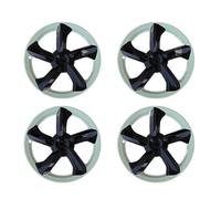 4PCS Hub Cap Compatible With Tesla Model Y Juniper 2025 Wheel Cap 19 Inch Replacement Automobile Hubcap Full Rim Accessories Wheel Cover(Green black)