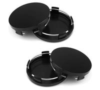 4Pcs Hub Centre Caps 56mm, Universal Wheel Hub Caps, Waterproof Wear-Resistant Car Wheel Center Hub Caps Replacement Compatible with Most Alloy Wheel, Black, ABS Plastic