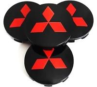 4Pcs Hub Centre Caps for Mitsubishi L200 TR4 Triton Preto 55MM, Waterproof Anti Dust Hub Cover Car Wheel Rims Protectors Exterior Decoration Accessories