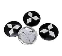 4pcs hub centre caps for Mitsubishi Shogun 58/60/81MM, Wheel Center Hub Caps Car Emblem Badge Wheel Center Caps Hub Cover Hub Center Caps Car Decoration,60mm-Black