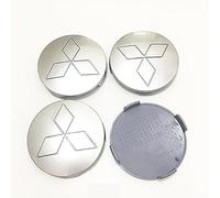 4pcs hub centre caps for Mitsubishi Shogun 58/60/81MM, Wheel Center Hub Caps Car Emblem Badge Wheel Center Caps Hub Cover Hub Center Caps Car Decoration,81-Silver