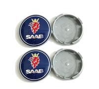 4Pcs Hub Centre Caps,for SAAB 9 3 9 5 9-3 9-5 SAAB Emblem Badge 63mm Car Wheel Center Hub Caps ABS Rim Caps Waterproof Anti Dust Cover Exterior Trim Accessories,C-Blue