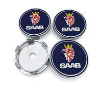 4Pcs Hub Centre Caps,for SAAB 9-3 93 9-5 9 3 900 9000 95 Scania 60mm Car Wheel Center Hub Caps ABS Rim Caps Waterproof Anti Dust Cover Exterior Trim Accessories