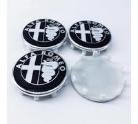 4pcs Hubcaps Car Wheel Center Hub Caps 60MM for Alfa Romeo MiTo 2008-2013, Tire Center Accessories, Hub Center Cover Stable And Does Not Fall Easily,D
