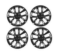 4PCS Hubcaps Compatible For と互換性がある Tesla Model 3 2017-2023, For Model S Plaid Arachnid Style 18 Inch Wheel Covers Hub Cap Center Cap Kit(4PCS Bright Black)