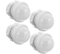 4pcs Human Body Infrared Sensor Cover White Motion Detector Shell