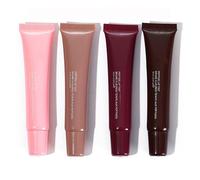 4Pcs Hydrating Peptide Lip Gloss with Plumping Effects, Nude Colors, Lip Care