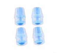 4pcs Hydration Bladder Bite Valve Replacement Sheath Set - Flexible Silicone Mouthpiece for Water Reservoir Packs Outdoor Sports Red Blue Black 2.7x1.8cm(Bule)