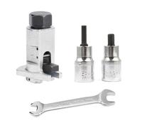 4PCS Hydraulic Shock Absorber Removal Tool Set for Suspension Strut Spreader with Claw Sleeve Wrench, Adjustable 5.0-11.5mm Fit for Most Cars with Pinch Bolt Hub