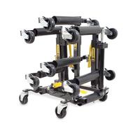 4pcs Hydraulic Wheel Dollies & Stand RocwooD Heavy Duty Vehicle Positioning Car 2720KG/6,000lbs Heavy Duty Steel Car Garage Workshop Dealership Skate Dolly