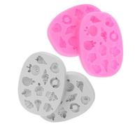 4pcs Ice Cream Cake Mould Silicone Lollipop Fondant Molds