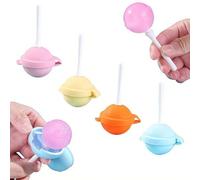 4Pcs Ice Lolly Moulds, Reusable Silicone Lollipop Moulds for Homemade Popsicles, Round Ice Ball Mould with Easy-Release Flexible Design - Reusable Ice Moulds for Summer DIY Treats, Party & Kids