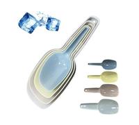 4Pcs Ice Scoop Set, Colorful Scoop for Freezer Kitchen Canisters Flour Powders Dry Foods Candy Popcorn Coffee Beans Pet Food Scoops