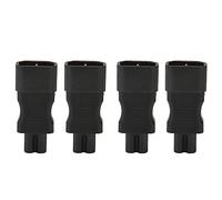 4Pcs IEC320 C14 to C7 Power Adapter, Male to Female Plug, 10A 250V, 2.5A 250V, 2500W, Safe and Reliable, Excellent Electrical Conductivity, Suitable for PDU, Laptop, UPS, Printers