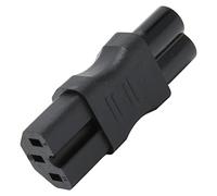 4pcs IEC320 C6 to IEC320 C15 Power Adapter, IEC 5 C6 to C15 Male to Female Power Converter Plug Socket, Professional Computer Power Plug Adapter Connector for Laptop
