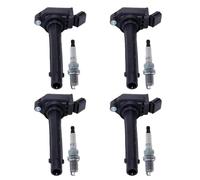4pcs Ignition Coil And Spark Plug F01R00A072 Compatible With EMGRAND GT X7 2.4L 2014 2015 2016 2017 2018 2019 BORUI ATLAS 2.0L