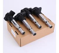 4PCS Ignition Coil Compatible for Audi TT MK1 1.8 T 1998-2006 Pencil Ignition Coil Packs 06A905115 Automotive Ignition Coil Replacement