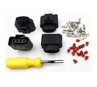 4PCS Ignition Coil Connector Repair Kit Harness Plug +1pcs 0.3CM Space Take-up Tool Compatible with Audi VW 4B0 973 724 4B0973724