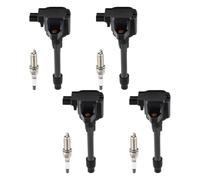 4pcs Ignition Coils And 4pcs Spark Plugs Compatible With 1. 5L L4 Engine Models 2017-2020 Including Civic Si