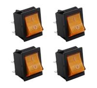 4pcs Illuminateds Rockers Switches Craft From Sturdy Suitable For Home Appliances And Craft Projects Supplies Professional Electrician Switches
