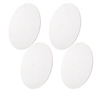 4pcs Inch Round Wooden Blank Clock Face for DIY Crafting | Natural Wood Texture, Smooth Unfinished Surface, Rustic Classic Modern Style, Brown round Dial