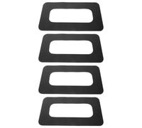 4pcs Inch Sup Tail Fin Slot Patch Connector for Longboards | PVC Stick on Repair Piece, Black Finish, Restore Box Strength, Tracking, US Box Fins