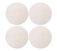 4pcs Inch Unfinished Wooden Round Clock Blank for DIY Craft | Paintable Face, Dual Hanging Holes, Smooth Grain Surface, Classroom Use for Beginners