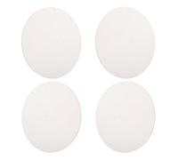 4pcs Inch Unfinished Wooden Round Clock Blank for DIY Craft | Sublimation Ready, Natural Wood Texture and Smooth Surface, Family Crafting or Classroom Use