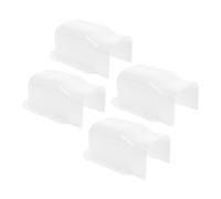 4pcs Inch White PVC HVAC Pipe Cover for Ductless Mini Split Ac | Decorative Wall Entry Kit, Impact Damping and Plug-and-play Installation, Fittings Included for Stucco Walls