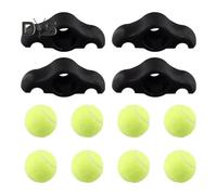 4Pcs Indoor Cycling Bike Foot Pads with 8 Tennis Balls for Wahoo Kickr Core Fitness Bike Shock Absorbing Anti-slip Floor Protector Workout Bike