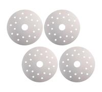 4pcs Induction Cooktop Adapter Plate Set Stainless Steel Silver