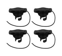 4pcs Inflatable Boat Air Valve Pvc Black Replacement for Raft and Pool