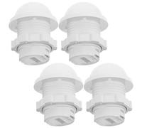 4pcs Infrared Motion Sensor Head Shell White Plastic Screw on Cover
