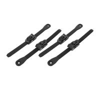 4pcs Inline Skate Strap with Black Buckles, 210mm Fastening | Ratchet Rack Design, Stainless Steel and Nylon Build, for Roller Shoes, Outdoor Sessions, Skate Shops
