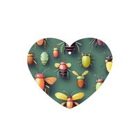 4pcs Insect Atlas Car Aroma Diffuser Heart Shape Hanging Fragrance Tablet Car Interior Decoration Closet Shoe Closet Fragrance Freshener