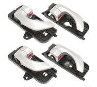 4PCS Interior Door Handle Set for Hyundai Sonata 2005-2008, Front & Rear Left Right Inside Pulls, OEM 826103K020XZ Replacement, Black for Silver