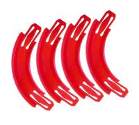 4Pcs Interlocked Track Extension Connectors for Toy Car Race 90 Degree Turn Easy Connecting Tracks Part Accessories Links