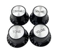 4PCS Interpolation Rod Control Adjusters for Electric Guitars Capacity Tone Replacement Black Aluminum Polystyrene Against Slip Plan LesPaul L P Replacement Adjusters