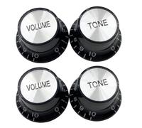 4PCS Interpolation Rod Control Adjusters for Electric Guitars Capacity Tone Replacement Black Aluminum Polystyrene Against Slip Plan LesPaul L P Replacement Adjusters