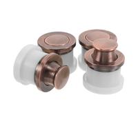 4pcs Invisible Recessed Cabinet Pull Handle, Spring Loaded round Knob