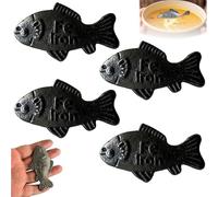 4Pcs Iron Fish, Iron Fish for Iron Deficiency, Lucky Iron Fish, Iron Fish for Iron Deficiency, Cast Iron Fish, Support for Vegans and Iron Deficiency, Dietary Support Solution, Vegans & Athletes